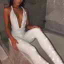 Glittrig jumpsuit för kvinnor 1