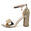 Glitzernde Damensandalen mit Pailletten 10