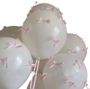 Globos de látex con lazos decorativos 5 uds 30 cm Globos de fiesta de látex con impresión de lazos para celebraciones y decoración de cumpleaños 2