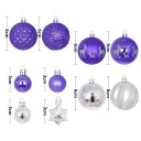 Globuri de Crăciun 44 buc Prăjitură 3–6 cm Ornamente pentru brad Set de decorațiuni pentru decorarea casei Brad de Crăciun interior 2