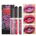 Glossy læbestiftsæt Glitter Vandfast læbestift Langtidsholdbar læbestift 3 stk. 3