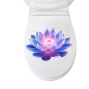 Glow-in-the-dark sticker with lotus flower for toilet 18x13 cm PVC waterproof decoration for WC original look and easy application 1