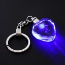 Glowing Keychain Resin Keyring with Floral Pattern Decorative Accessory for Keys, Backpack, Handbag 3