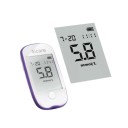 Glucomètre pour la mesure de glucose 20–600 mg/dL 1,1–33,3 mmol/l 500 mémoires test de 5s échantillon 0,6 μl Kit de 50 bandes et 50 lancettes avec stylo de prélèvement Sans batterie 2