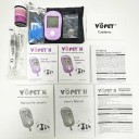 Glukometr pro psy a kočky VQPET H 8,5 x 5 cm paměť 300 měření vzorek krve 0,5 µl výsledek za 5 s fialový na domácí kontrolu glykemie 4