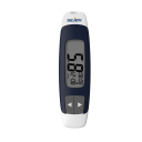 Glukometr Sejoy BG-203 sada s 50 proužky a 50 lancetami paměť 360 měření výsledek za 5 s v mmol/l i mg/dl bílo-modrý s pouzdrem 2