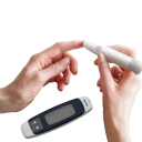 Glukometr Sejoy BG-203 sada s 50 proužky a 50 lancetami paměť 360 měření výsledek za 5 s v mmol/l i mg/dl bílo-modrý s pouzdrem 3