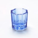 Gobelet en cristal de verre 3,1 x 3,4 cm Pour la poudre acrylique pour ongles Bol pour décoration, modelage des ongles et nettoyage 8