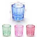 Gobelet en cristal de verre 3,1 x 3,4 cm Pour la poudre acrylique pour ongles Bol pour décoration, modelage des ongles et nettoyage 4