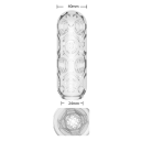 Gobelet masturbateur en caoutchouc pour hommes simulation réaliste d'un vagin artificiel avec rainures matériau souple et flexible entretien facile 3