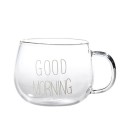 Goedemorgen glazen mok 6