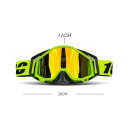 Gogle motocrossowe z ochroną UV Żółte soczewki Antyodblaskowe Trwała rama Regulowane paski Gogle motocyklowe Offroad MX Enduro 2