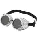 Gogle motocyklowe steampunk Ochronne okulary retro z metalowymi detalami Regulowany pasek Stylowy dodatek do motocykla i cosplayu 4