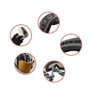 Gogle motocyklowe z przyciemnianymi szkłami 20 x 9 cm Ochrona UV Materiał PC Przeciw wiatrowi i kurzowi Okulary ochronne do motocykli i quadów 2