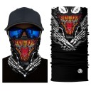Gola masculina com estampado de rosto 1