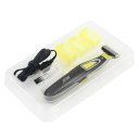 Golarka elektryczna MLG, przenośna, w kształcie litery T, z ładowaniem przez USB, zmywalna, do golenia brody i ciała, mężczyźni, kobiety, stal 2
