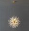 Golden Crystal Dandelion LED csillár 220V Modern függesztett lámpa állítható fényhőmérsékletű 8 fényes kerek függeszték 50x50cm 1