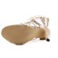 Goldene Riemchensandalen für Damen 3