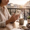 Golfvormige hoes voor Samsung Galaxy A15 4G en 5G Duurzame bescherming van de hoeken en camera Golfvormige rand Glanzend oppervlak Crème Effen 5