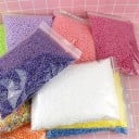 Golyók a slime-hoz Apró műanyag golyók cipzáros, zárható zsákban Csomagolás mérete 20 x 14 x 3 cm Kreatív tevékenységekhez és játékhoz 11