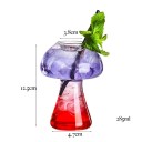 Gomba alakú italospohár 285 ml dekoratív pohár 12,5 cm magas tiszta üvegből eredeti pohár koktélok tálalásához 2