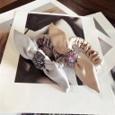 Gomma per capelli elegante con strass 1