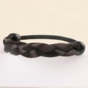 Gomme à cheveux avec tresses artificielles 7