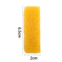 Gomme de nettoyage pour chaussures en daim 6,5 x 2 cm Bloc en caoutchouc jaune pour la décontamination et le polissage du cuir Entretien 5