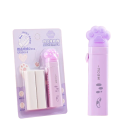 Gomme rétractable en forme de patte de chat Gomme pour enfants avec mécanisme rétractable Gomme à effacer avec extraction pour enfants Gomme à motif de patte 10,5 x 2 cm 6