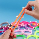 Gommes à cheveux avec perles - 10 pcs 8
