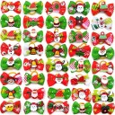 Gommes pour chiens avec nœud de Noël 10 pcs 2
