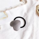 Gommette pour cheveux avec un cœur en métal 5