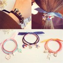 Gommini per capelli con ciondoli - 3 pz 1