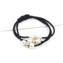 Gommini per capelli con perline - 4 pz 2