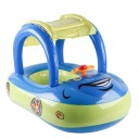 Gommone gonfiabile per bambini a forma di auto con schienale e tettoia 80 × 60 × 55 cm portata 5–25 kg seggiolino galleggiante per piscina 2