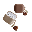 Gondtalan védelem az AirPods 1 2 számára Szilikon tok kulcstartóval, stílusos és praktikus burkolat a fülhallgatókhoz 2