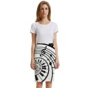 Gonna a tubino da donna con stampa A1931 1