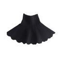 Gonna da bambina Unicolore con fondo ondulato Sotto il ginocchio Acrilico Leggera gonna elegante per l'uso quotidiano 6