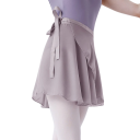 Gonna da danza avvolgente per ragazze in leggero materiale trasparente in poliestere per danza classica e spettacoli 17