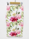 Gonna estiva elegante con fiori J501 3