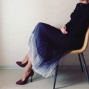 Gonna in tulle ombré da donna 5