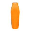 Gonna lunga da donna a tubino con vita alta Taglio aderente con zip e spacco sul retro Materiale elastico in nylon e spandex 11