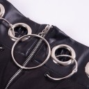 Gonna mini da donna con anelli decorativi 2