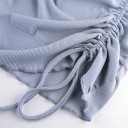 Gonna mini da donna con arricciature A1592 4