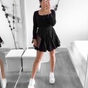 Gonna mini da donna con vita alta 2