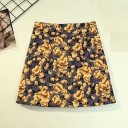 Gonna mini donna con fiori A1062 1