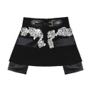 Gonna mini donna con strass nera 1