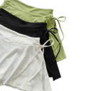 Gonna sportiva da donna con pantaloni corti Interni Monocromatica Con fiocchetto Con tasche Nylon Leggero materiale funzionale Gonna 3