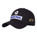 Gorra de béisbol con bordado Nacional y logotipo en la parte frontal y firma en el lado ajustable unisex 5