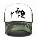 Gorra de camionero para hombre con pez T163 10